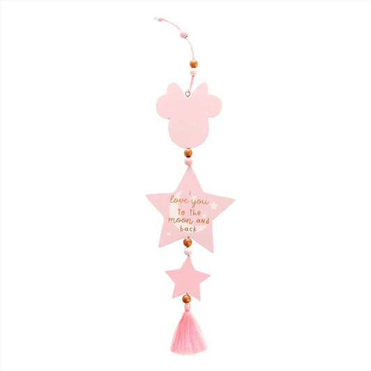 Hanging Plaque - Minnie Mouse Love You To The Moon