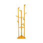 Ekkio Modern Style Sturdy Construction Bamboo Clothing Rack With 9 Hooks Multi Layer Shelf (Natural)