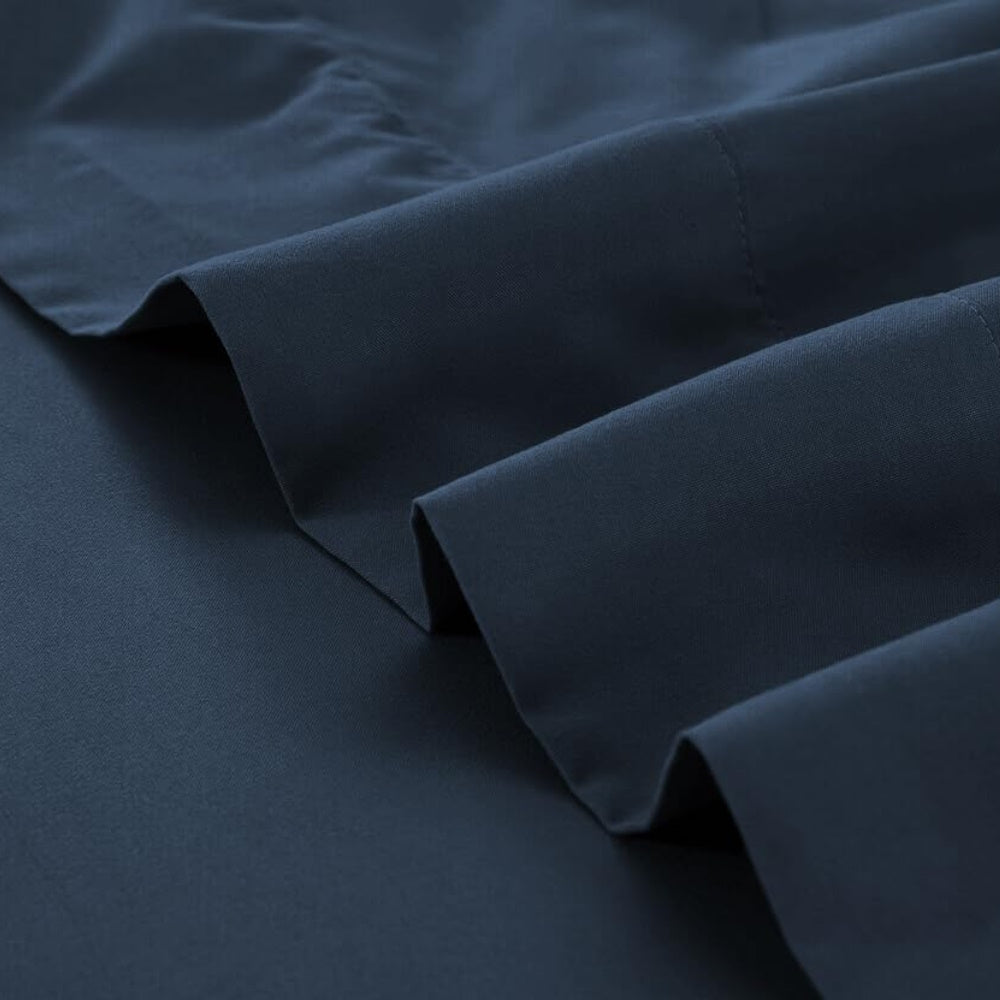 GOMINIMO 4 Pcs Bed Sheet Set 2000 Thread Count Ultra Soft Microfiber - King (Royal Blue)