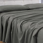 GOMINIMO 4 Pcs Bed Sheet Set 2000 Thread Count Ultra Soft Microfiber - King (Grey)
