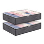 GOMINIMO 2 Pack 100L Large Underbed Clothes Storage Bag Home Organizer Box Bag