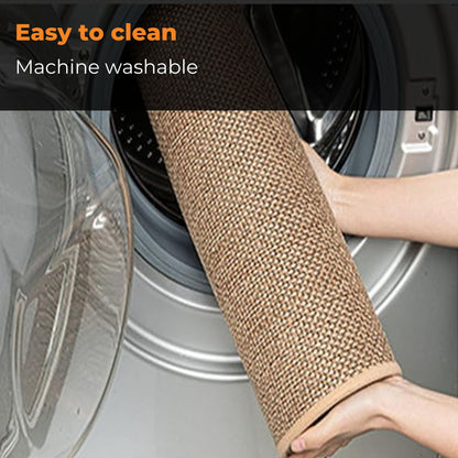 GOMINIMO Washable Non Slip Absorbent Kitchen Floor Mat (44X120cm, Oats)