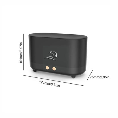 GOMINIMO Flame Humidifier Wind 225ml Black
