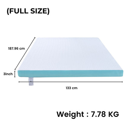 GOMINIMO Dual Layer Mattress Topper 3 inch with Gel Infused (Full)