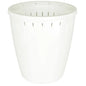 NOVEDEN Set of 6 Plastic Self Watering Planter Flower Pots (White)