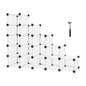 SONGMICS 15 Slot Storage Shelf Customizable Design Rectangular Storage Organiser White