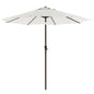 SONGMICS 2.7m Patio Outdoor Table Umbrella White