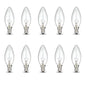 Bulk 10x E14 40W 220V Light Bulbs - C35 Candle Globe For Himalayan Salt Lamp