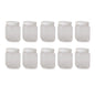 10x 250g Plastic Honey Jars + Lids - Square Clear Food Grade Packaging Containers