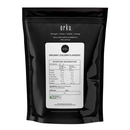 5Kg Organic Golden Linseed Flaxseed Whole Grain Flax Seed No GMO Omega3 6 Fibre