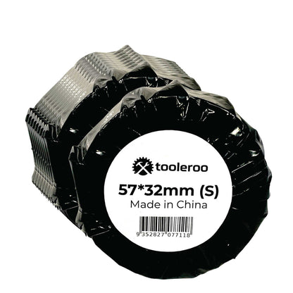 Tooleroo 10 Rolls x 1000 Thermal Labels 57mmx32mm - White Waterproof Stickers