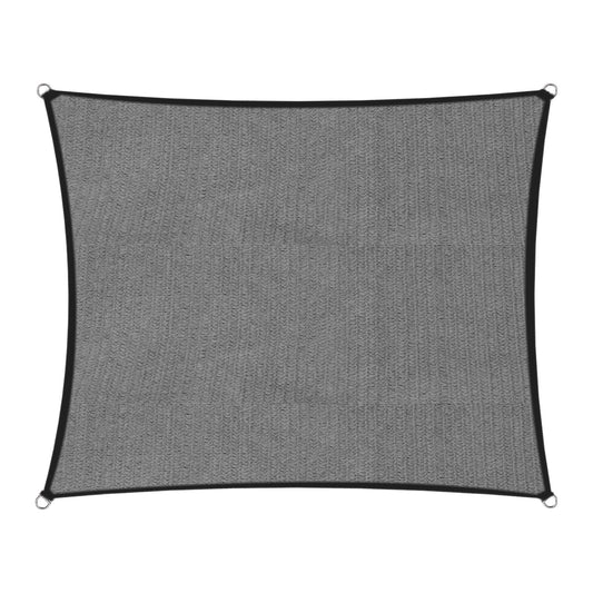 Wallaroo Outdoor Sun Shade Sail Canopy Grey Square 5 x 5M