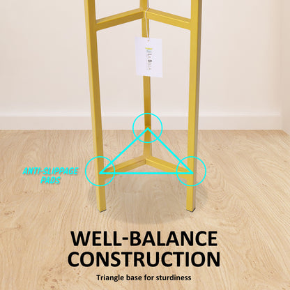 Plant Stand 65cm Planter Shelf Rack Display Steel 1 Tier GOLD