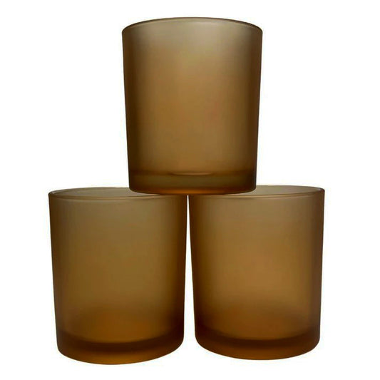 10 Pack Brown Frosted Glass Votive Tealight Candle Holders House Party Cenrepiece Xmas Wedding Decor Glass Candlestick Party Decorations Bridal Valentines Event