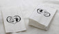 50 Pack Wedding Cake Bags Greaseproof Wax Paper Slice Take Home Favour Bride Groom in Heart