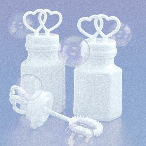 100 Pack Mini Wedding Heart Bubble Bottles send off wedding favors custom party favors