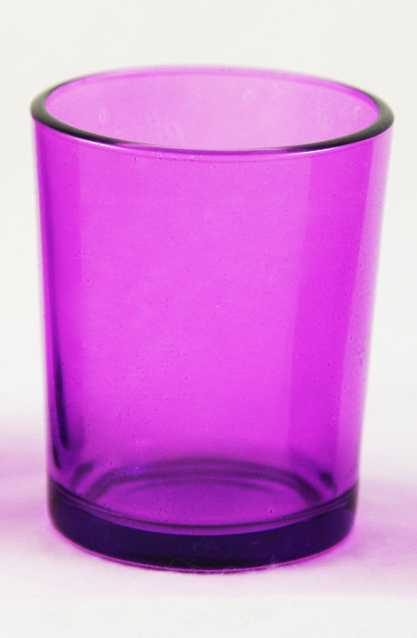 10 Pack Purple Glass Votive Tealight Candle Holders House Party Cenrepiece Xmas Wedding Decor Glass Candlestick Party Decorations Bridal Valentines Event