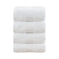 Linenland 4 Piece Cotton Bath Towels Set - White