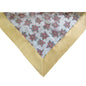 Gold Poinsettia Sheer Organza Glitter Table Cloth 150 x 260 cm