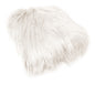Mia Luxury Long Hair Faux Fur Throw Rug 127 x 152 cm Ivory