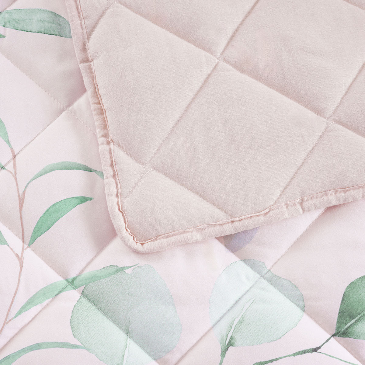 Bianca Sidney Blush Printed Floral Bedspread Set King Single