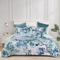 Bianca Woodbury White Botanical Printed Bedspread Set Double