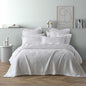 Bianca Cassiano White Polyester Jacquard Coverlet Set Queen/King