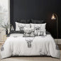 Bianca Alpine Stag Taupe Polyester Cotton Quilt Cover Set King