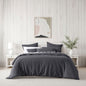 Bianca Kahlani Charcoal Waffle Quilt Cover Set Super King
