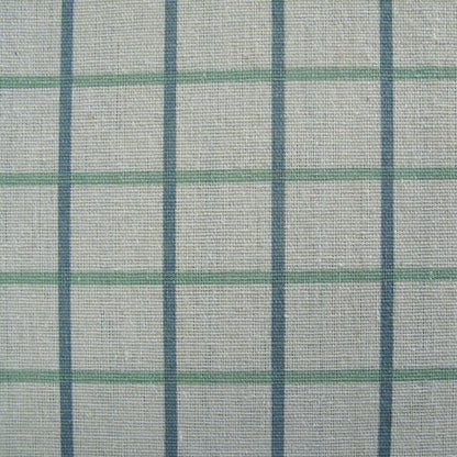 Cotton Grid Checks Oblong Table Cloth Blue 130 x 180cm
