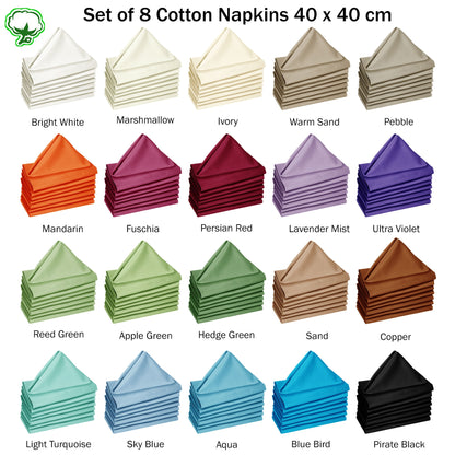 Hoydu Set of 8 Cotton Napkins Ultra Violet