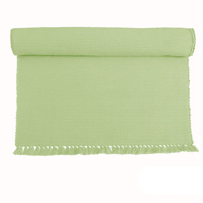 Hoydu Set of 2 - Cotton Ribbed Placemats - REED GREEN