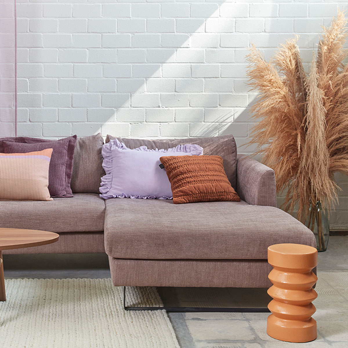 KAAT Amsterdam Quilta Terra Square Filled Cushion 43cm x 43cm