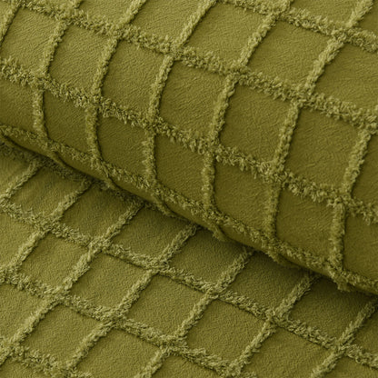 Vintage Design Homewares Parquet Cacti Green Polyester Cotton Quilt Cover Set Queen