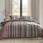 Bedding House Roman Multi Cotton Stripe Quilt Cover Set Queen