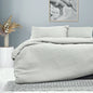 Ardor London Silver Embossed Quilt Cover Set Queen