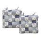 Lylac Homewares Petal Delights Set of 2 Cotton Chair Pads Lucy Blue