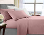 ultra soft microfibre sheet set mega queen rose gold