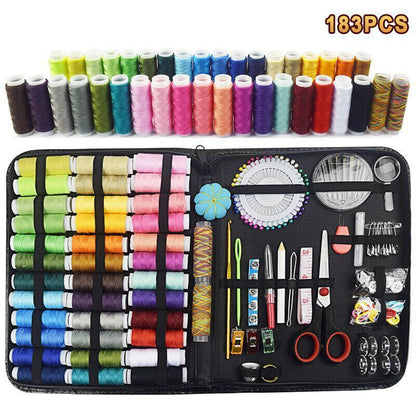 Sewing Kit 183Pcs Portable Mini Premium Travel Home Beginner Emergency