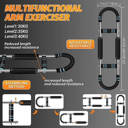 Multi Functional U Shaped Arm Strength Trainer Adjustable Home Exercise Device