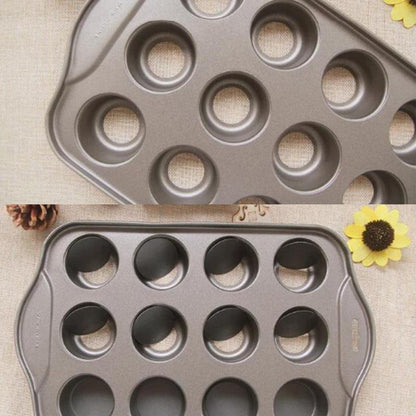 12 Cups Individual Mini Cheesecake Pan with Loose Base
