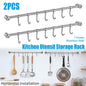 2PCS 304 Stainless Steel Bathroom Towel Hook Wall Mounted Clothes Kitchen Hanger