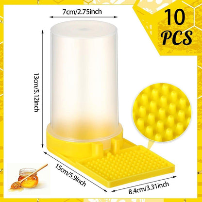 10PCS Beekeeping Tools Hive Entrance Feeder Bee Feeding Trough Beehive Door Tool