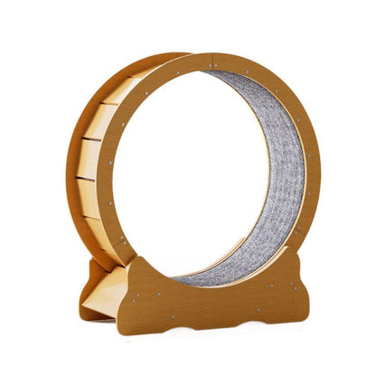 Cat Exercise Wheel Toy Furniture Running Treadmill Exerciser Scratcher Board