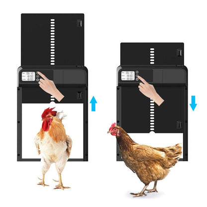 Automatic Induction Electric Stainless Steel Coop Door Intelligent Timer Control