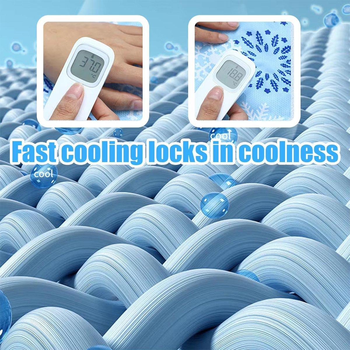 Cooling Ice Mat for Pets Summer Dog and Cat Cooling Pad Comfortable Pet Bed - Grey2 - 60x90cm