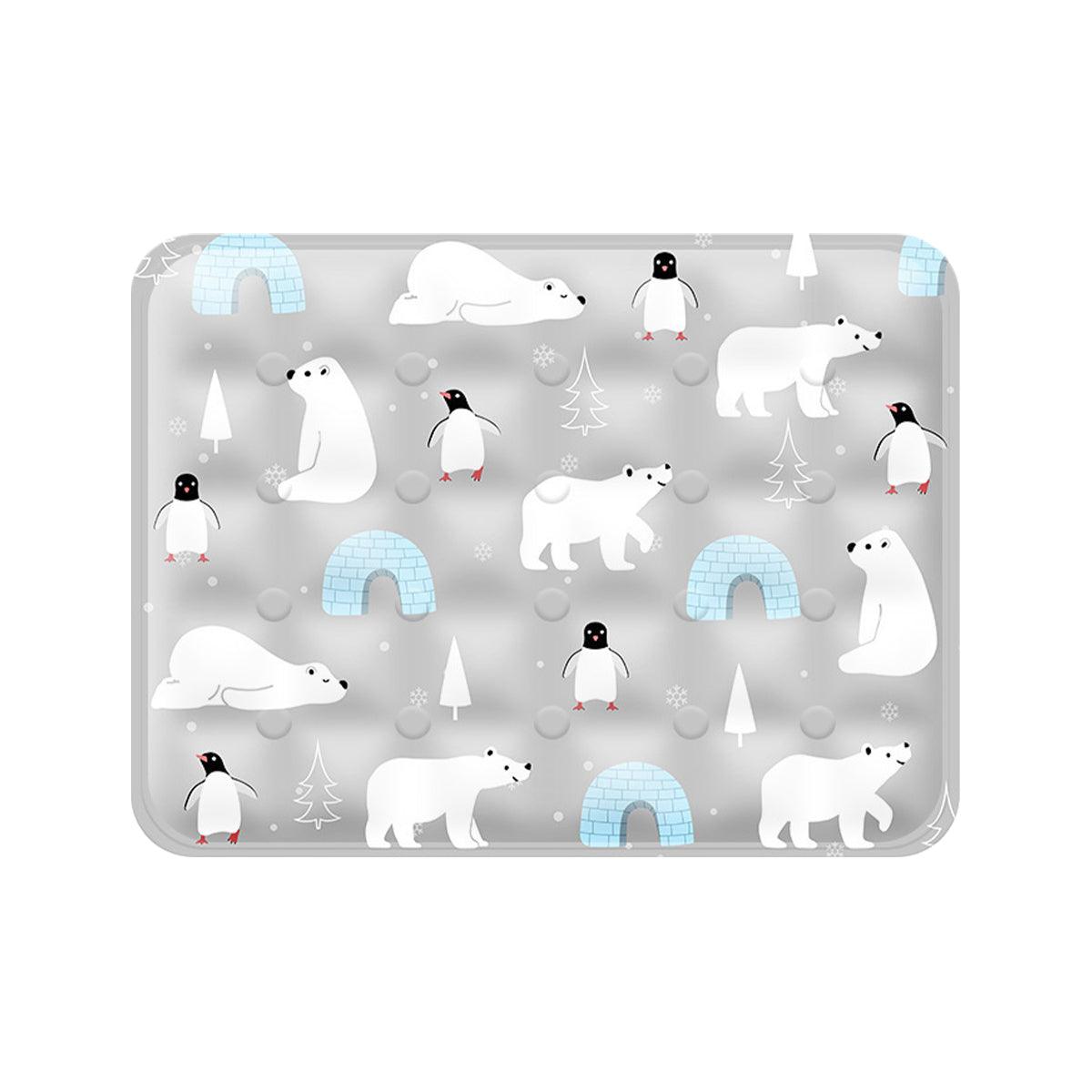 Cooling Ice Mat for Pets Summer Dog and Cat Cooling Pad Comfortable Pet Bed - Grey2 - 60x90cm