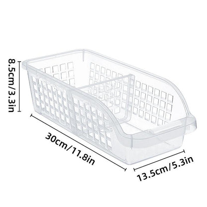 4pcs Refrigerator Storage Box Transparent Plastic Household Organizer Kitchen
