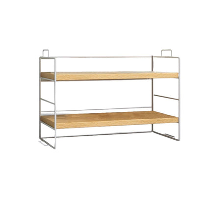 Double Layer Storage Shelf Desktop Organizer Cosmetics Stationery Rack for Desk