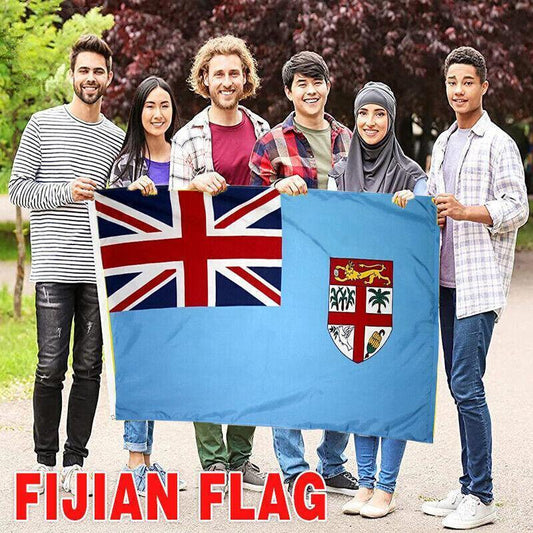 Large Fiji Fijian Flag Pacific Island Heavy Duty Outdoor 90 X 150 CM - 3ft x 5ft